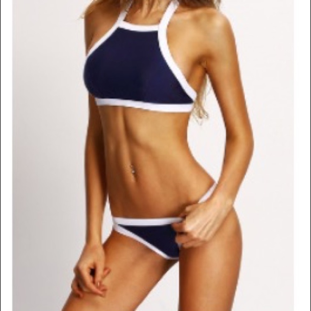 Halter bathing suit